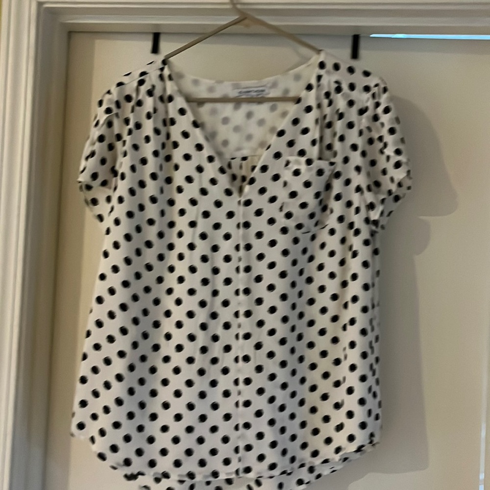 Hawthorn polka dot blouse, size L
